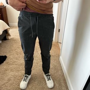 Lululemon surge pants. Size medium. Grey. Ability to cuff the legs.